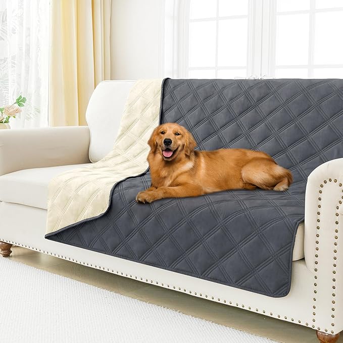 Smiry Waterproof Dog Bed Cover Blanket 52x82, Soft Reversible Pet Blanket by Smiry