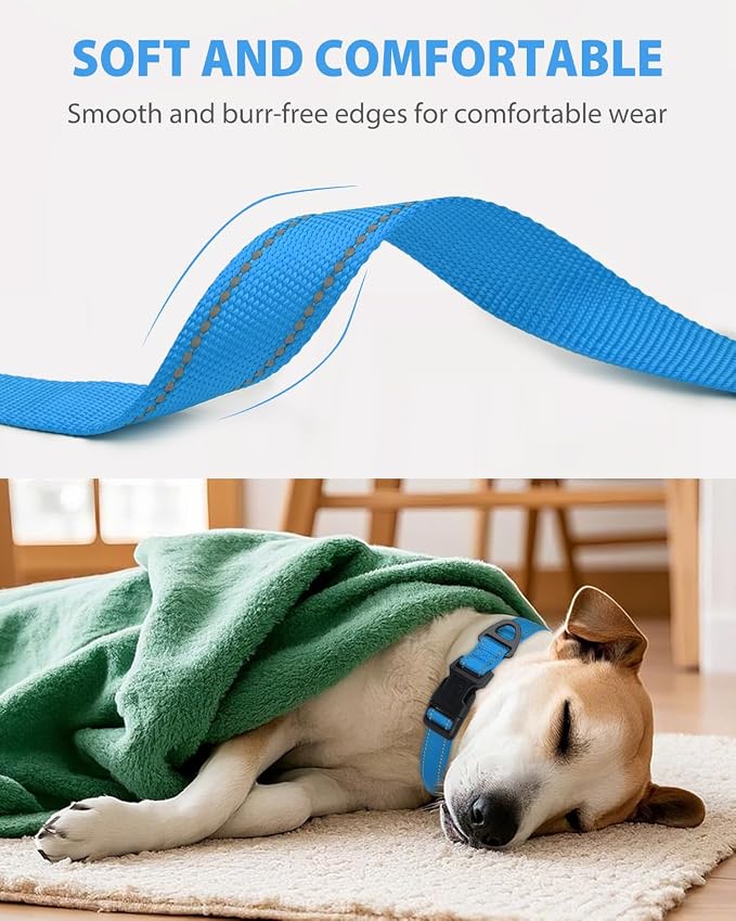 Joytale Large Dog Collar, Reflective and Adjustable Nylon Pet Collar - Image 3