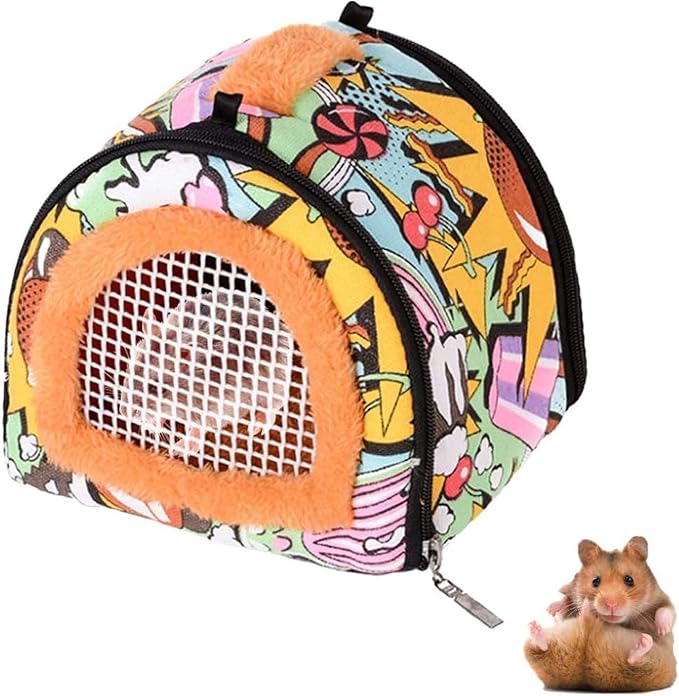 Hamiledyi Hamster Carrier Bag Gerbil Outgoing Travel Pouch Sugar Glider by Hamiledyi