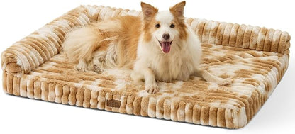 Cute Dog Bed, Faux Rabbit Fur Orthopedic Foam Dog Bed by COZYKISS