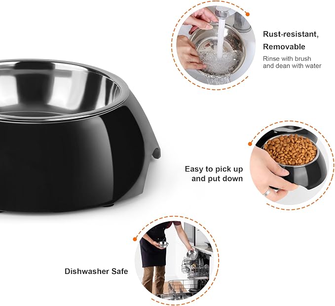 Double Dog Bowls Set – Non-Slip Pet Food & Water Dishes - Image 5
