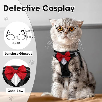 Cat Vest Harness and Leash Set for Walking Escape Proof, Adjustable Kitten - Image 8