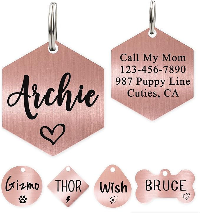 Ultra Joys Custom Personalized Dog ID Tag by UltraJoys
