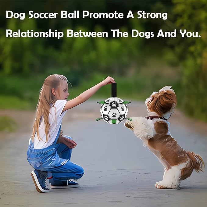 Dog Toys Soccer Ball with Straps, Interactive Toys - Image 4