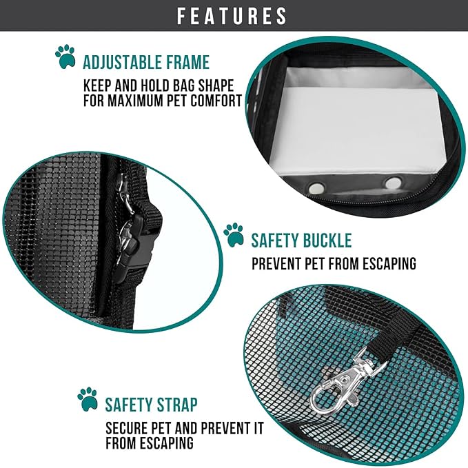 PetAmi Dog Purse Carrier for Small Dogs, Airline Approved Soft Sided Pet Carrier - Image 5