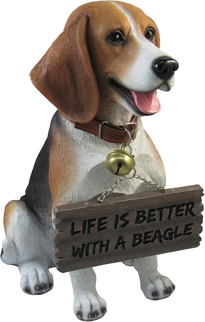 DWK Front Porch Dog Outdoor Welcome Sign Decorative Statue | Cute Dog Welcome - Image 3
