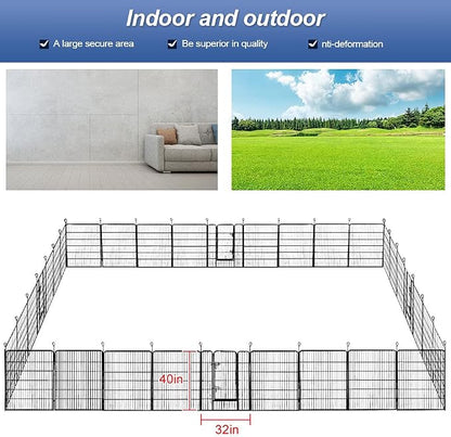 BestPet | Dog Playpen | 40 Inch, 32 Panels | Heavy Duty Metal Pet Exercise Pen - Image 7