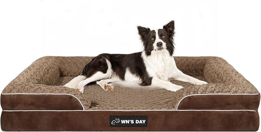 Orthopedic Dog Bed for Large Medium Sized, Washable Memory Foam Large Dog Bed by Unknown