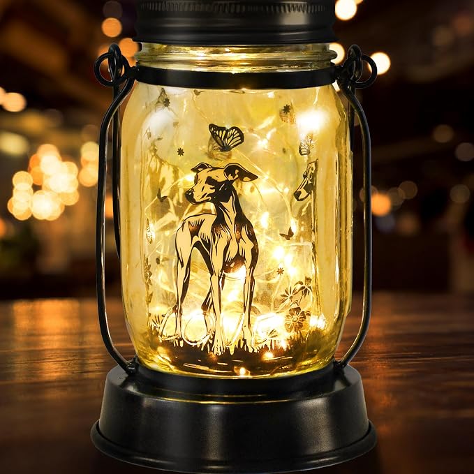 Greyhound Gifts for Women/Men Greyhound Solar Lanterns Mom Birthday Speedster by kyoryuger