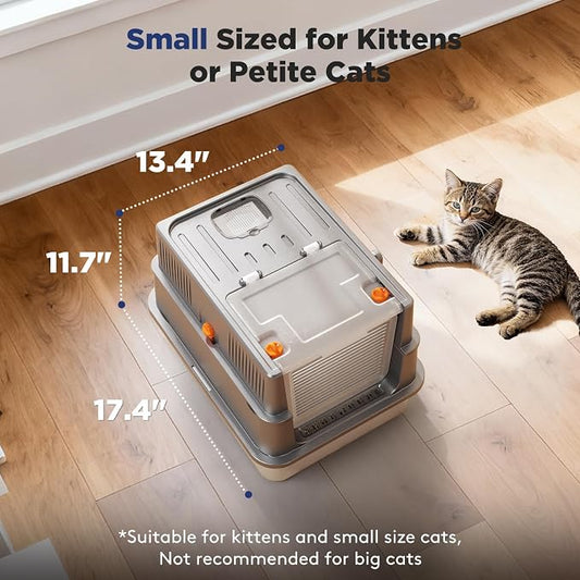 FURTIME Stainless Steel Litter Box - Image 2