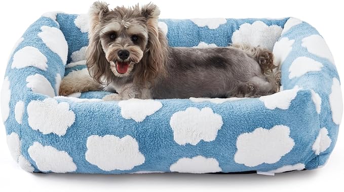 JOEJOY Small Dog Bed for Small Dogs, Rectangle Washable Orthopedic Dog Bed by JOEJOY