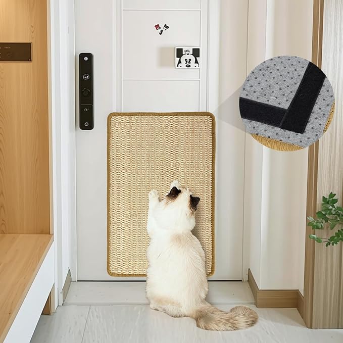 Cat Scratcher Mat, 23.6 X 15.7 Inch, Natural Sisal Cat Scratch Mats, Horizontal - Image 7
