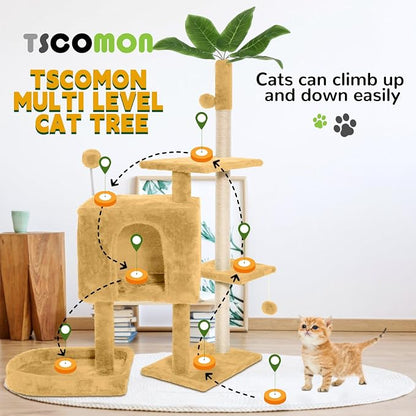 52in Multi-Level Cat Tower - Image 4