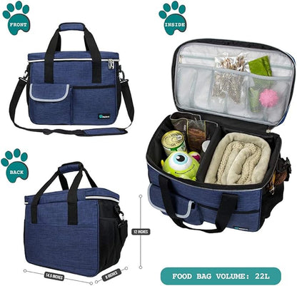 PetAmi Dog Travel Bag, Travel Pet Bag Organizer, Dog Food Travel Bag - Image 2