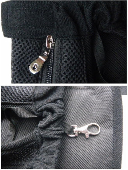 Pet Dog Puppy Cat Carrier Five Holes Backpack Double Shoulder Straps Canvas - Image 7