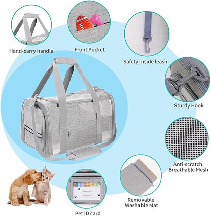 Cat Carrier Pet Carriers Airline Approved - Image 3