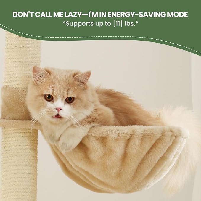 Cat Tree, 50.31-Inch Cat Tower for Indoor Cats, Cat House - Image 6