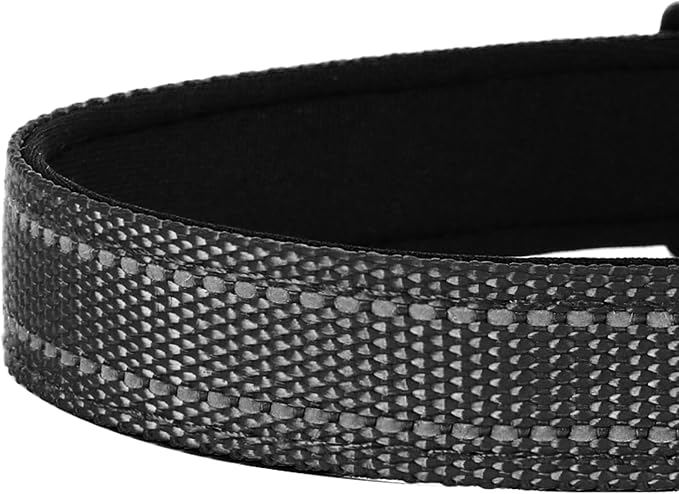 Reflective Dog Collar, Adjustable Soft Neoprene Padded Nylon Pet Collars - Image 5