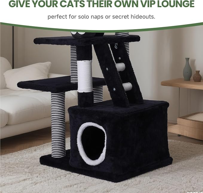 Cat Tree, 50.7in Multi-Level Cat Tower - Image 9