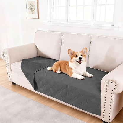 hyha Waterproof Dog Blanket, Reversible Pet Bed Blanket, Soft Sofa Couch Cover by hyha