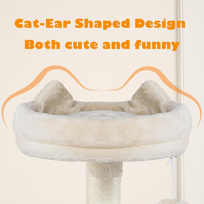 Yaheetech 62.5inches Cat Tree Cat Tower Kitten Condo - Image 8