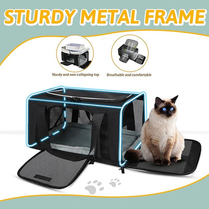 Petskd Pet Carrier 17x12x8.5 JetBlue Allegiant Airline Approved, Pet Travel - Image 6