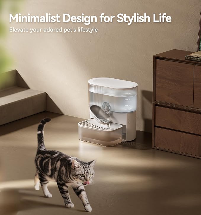 Wireless Cat Water Fountain No Filters, Wastewater Separation, FEELNEEDY - Image 8