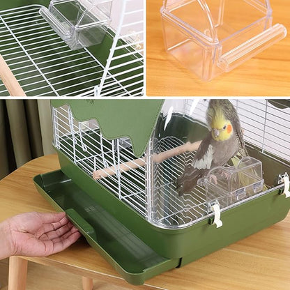 Portable Bird Cage, Bird Travel Carrier - Image 7