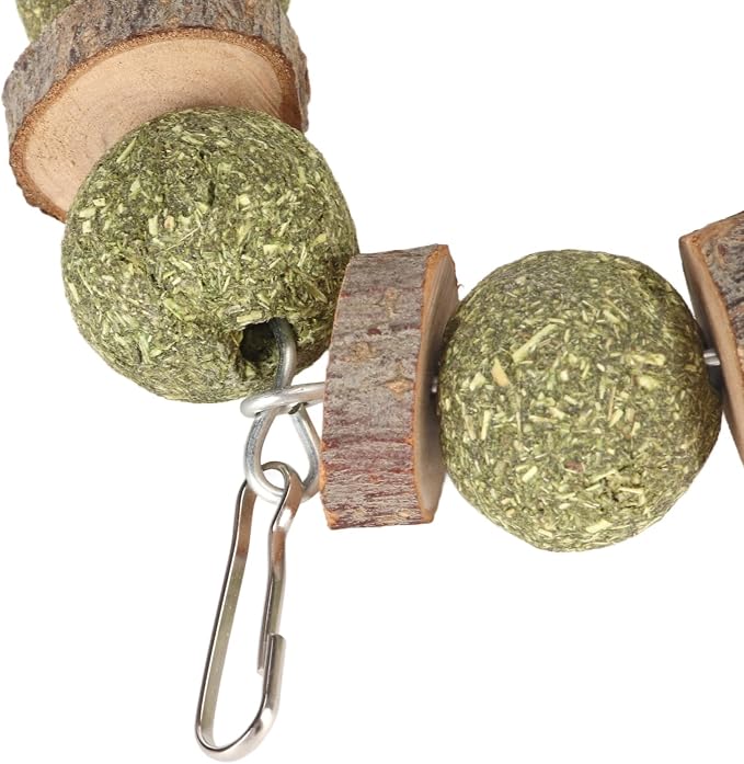 Wood and Straw Chew Toys, Edible and Non, Promote Teeth, Nutritious, - Image 7