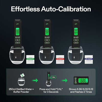 VIVOSUN Digital pH Meter, 0.01pH High Accuracy Pen Type pH Tester - Image 5