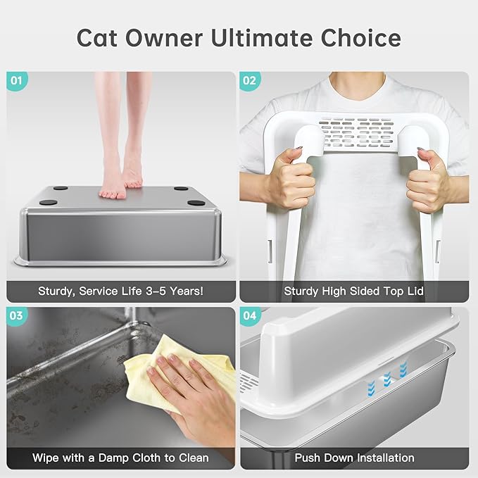 Stainless Steel Cat Litter Box - Image 5