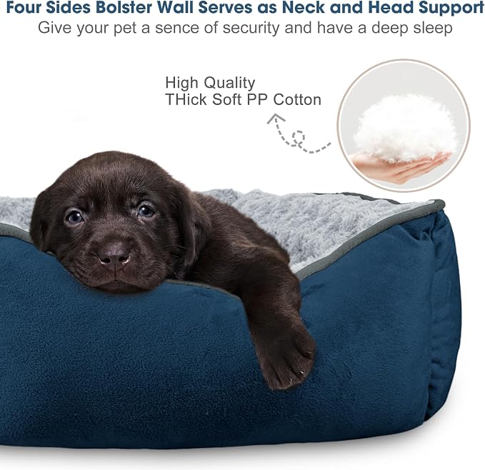 JOEJOY Rectangle Dog Bed for Large Medium Small Dogs - Image 2