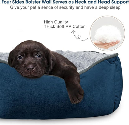 JOEJOY Rectangle Dog Bed for Large Medium Small Dogs - Image 2