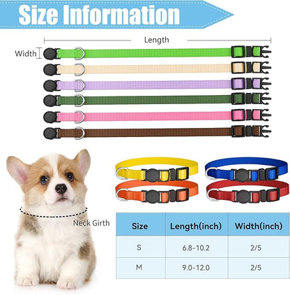 16 PCS Puppy Collars for Small Puppies, Safety Buckle Puppy Collars for Litter - Image 5