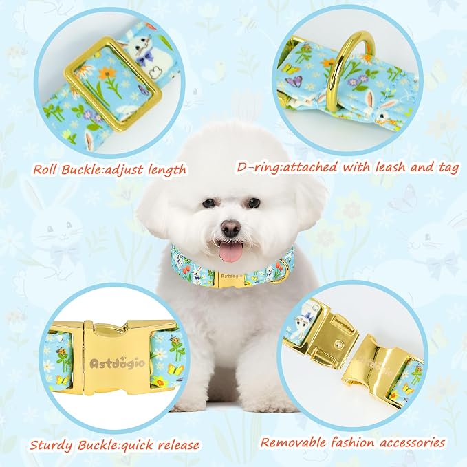 Easter Dog Collar for Extra Small Dogs, Easter & Spring Theme Small Dog Collar - Image 4
