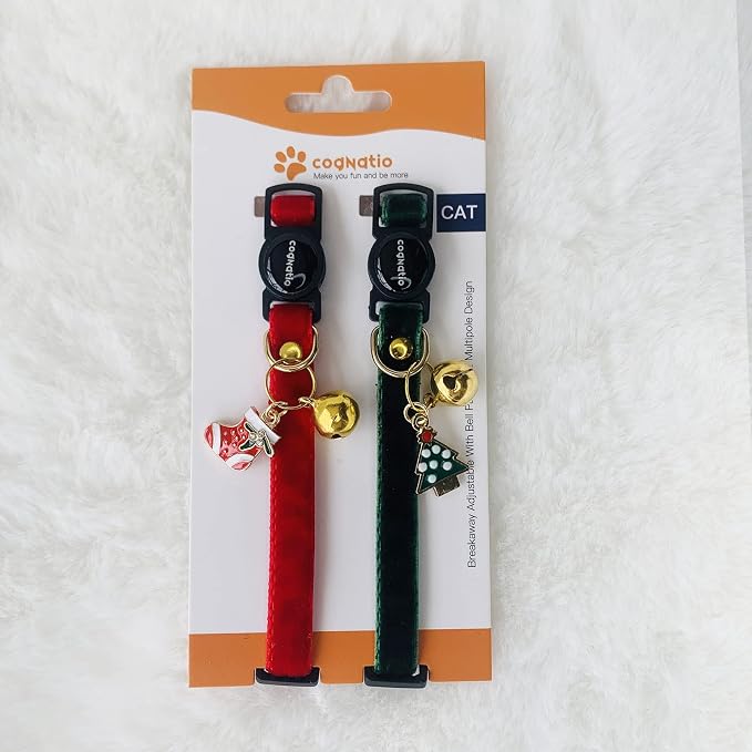 Safety Quick Release Cat Collars, Double Velvet - Image 2