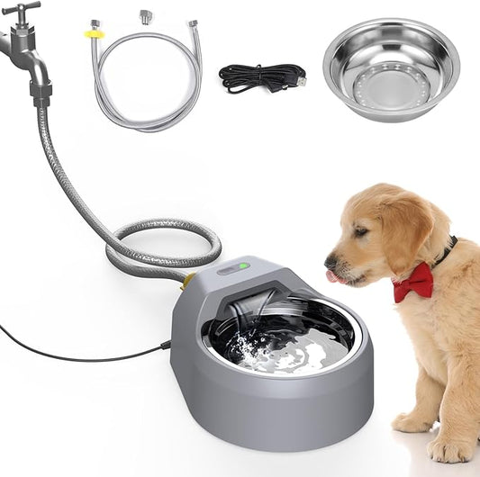 Dog Water Fountain Auto Filling Dog Water Dispenser Connect Water Supply by BENTOPAL