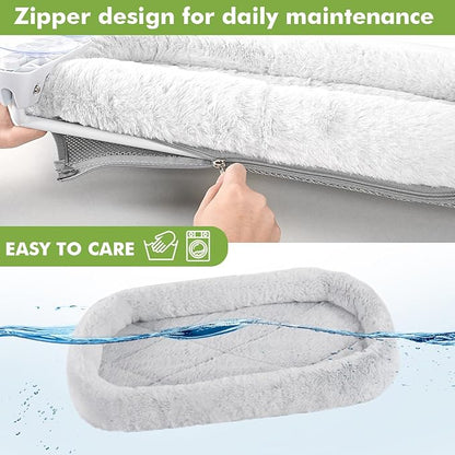 2PC Cat Window Perch with Bolster Foldable Cat Hammock Cushion Bed - Image 3