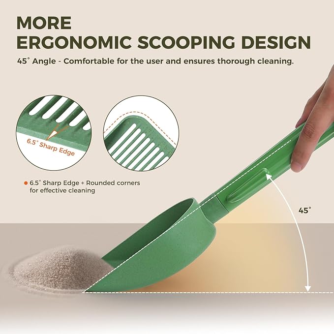 Cactus Cat Litter Scooper with Holder - Image 9