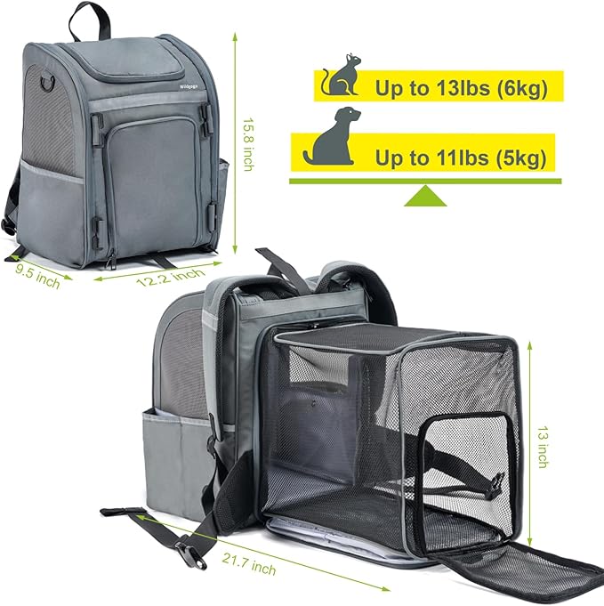Expandable Pet Carrier, Airline-Approved Foldable and Detachable Backpack - Image 2