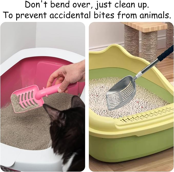 PINVNBY Cat Litter Scooper, Long Handle Litter Sifter Scoop - Image 7