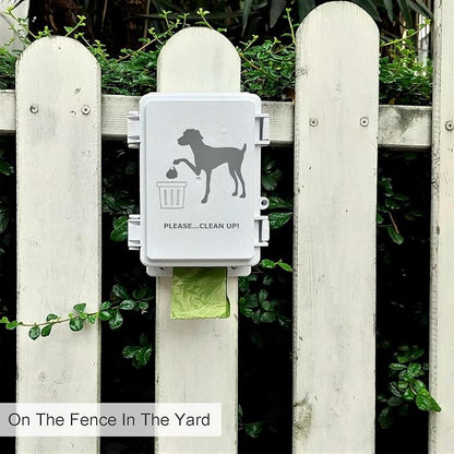 Dog Poop Bag Holder Outdoor Wall Mounted Doggie Poop Bags Storage Dispenser - Image 3