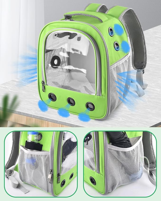 Guinea Pig Carrier Backpack, Portable Rabbit Travel Carring Bag - Image 4