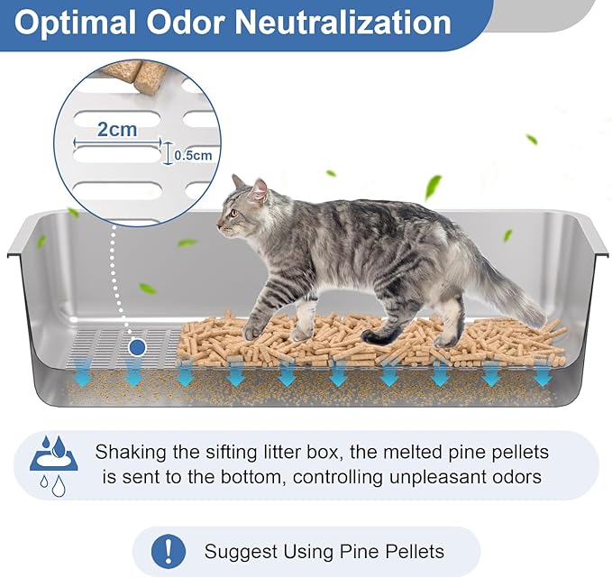 Stainless Steel Sifting Litter Box - Image 3