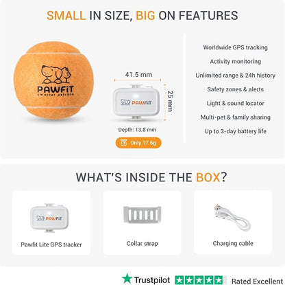 Pawfit Lite for Small Dogs 4g GPS Tracker | Real Time Tracking | Activity - Image 5