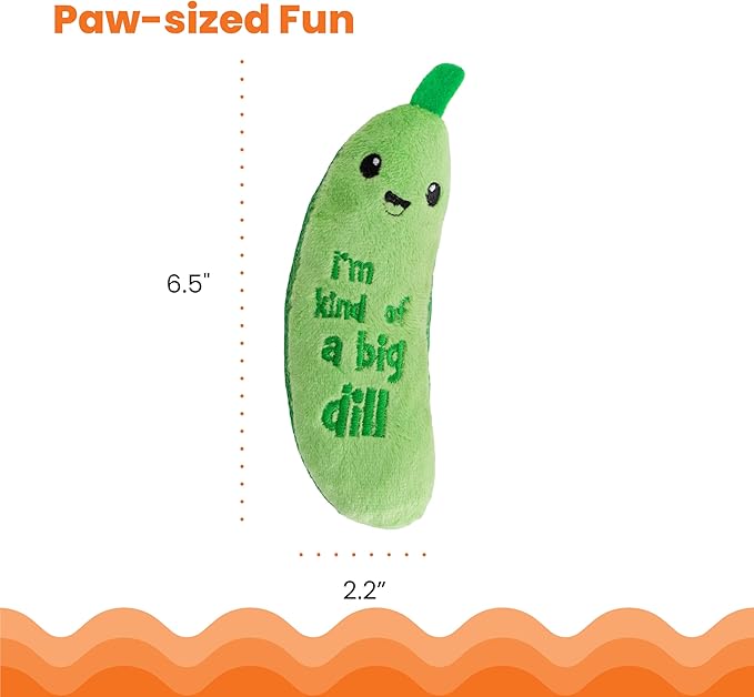 Catstages Crunchy Pickle Kicker Cat Toy – Plush Crinkle Toy - Image 6