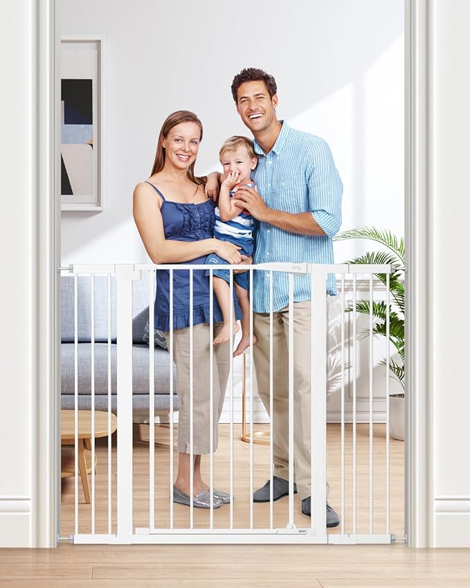 keny 36" Extra Tall Baby Gate for Doorways, Fits Openings 29.7" to 46" Wide by keny