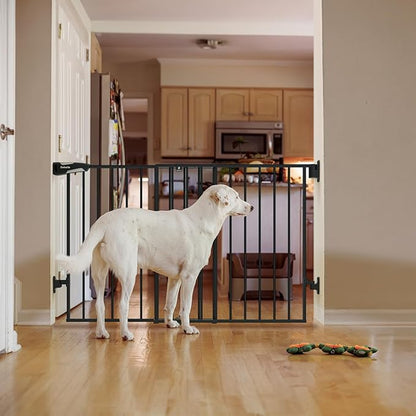 Babelio 31.5-55" No Bottom Bar Baby Gate Extra Wide, 2-in-1 Auto Close Dog Gate - Image 7
