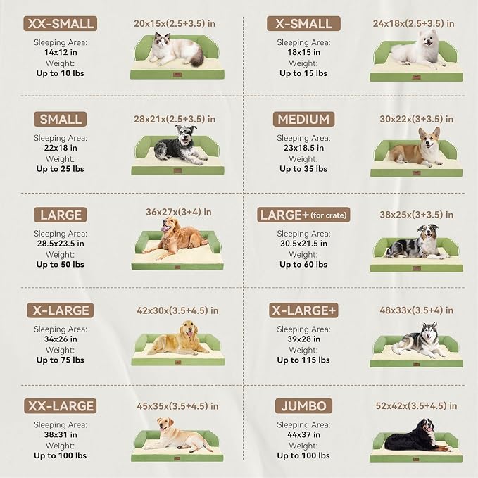 Large Dog Bed Orthopedic Washable - Image 3
