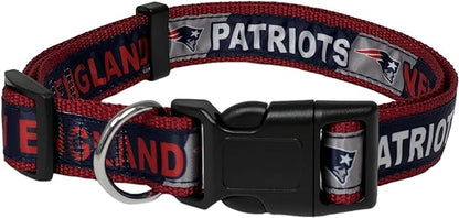 NFL PET Collar New England Patriots Dog Collar, Large Football Team Collar - Image 2